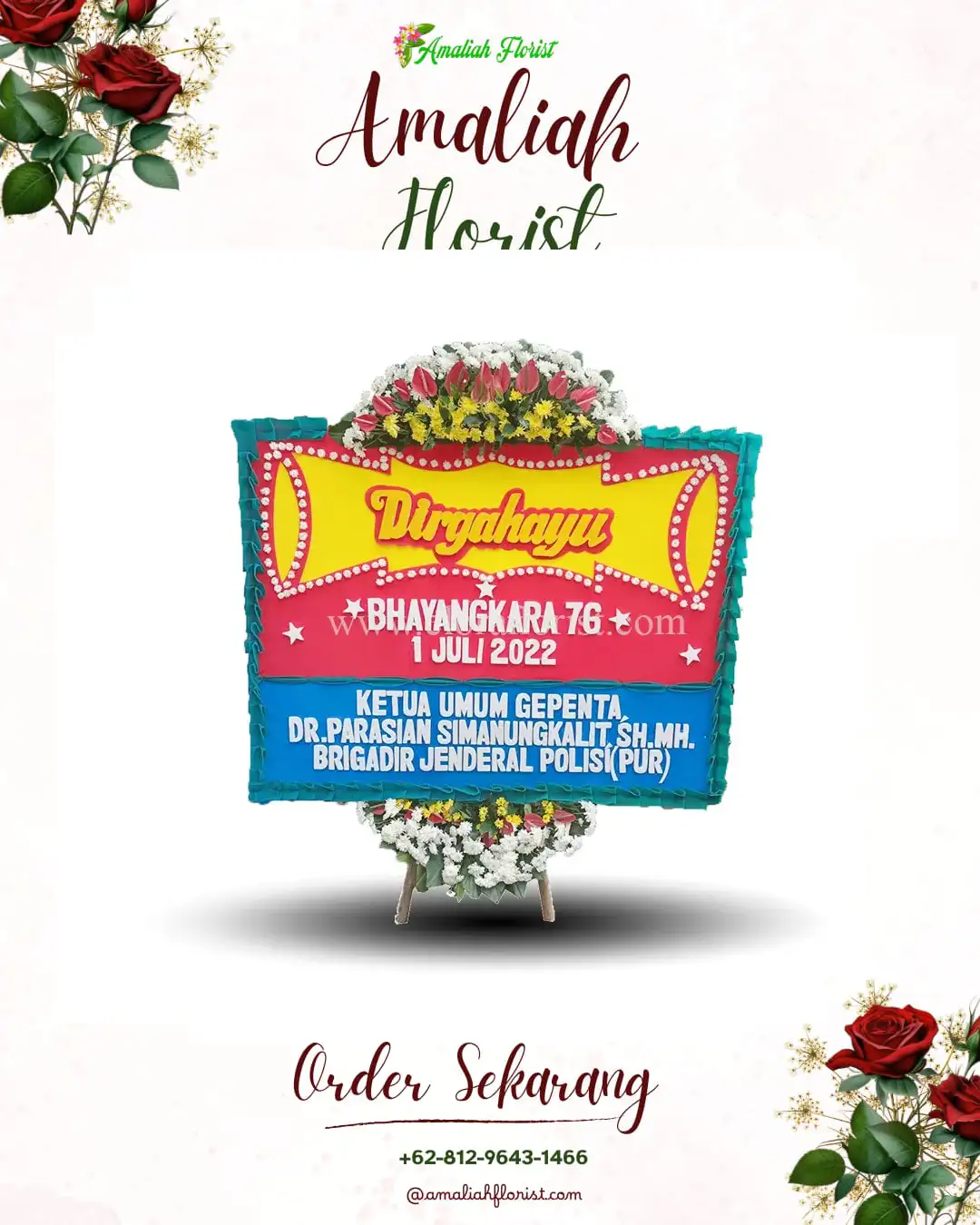 Papan Bunga HUT Ulang Tahun Pakuhaji